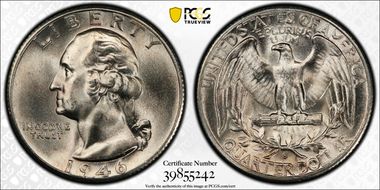 1946-S/S 25C RPM, FS-501 MS66