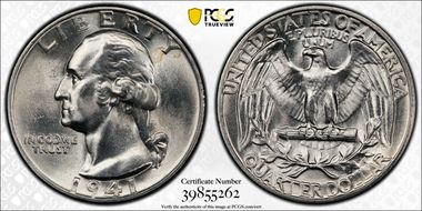 1941 25C DDO FS-102 MS66