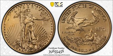 2020 $5 Gold Eagle MS68