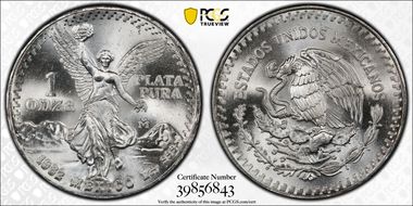 1982-Mo Onza Libertad Ag - DDO MS67