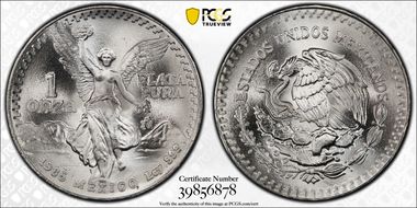 1985-Mo Onza Libertad Ag MS68