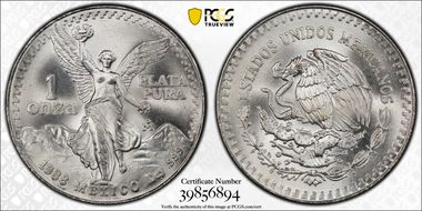 1988-Mo Onza Libertad Ag MS69