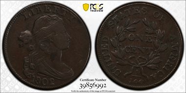 1802 1C No Stems VF30BN