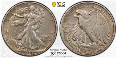 1919-S 50C XF45