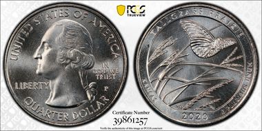 2020-P 25C Tallgrass Prairie NP MS68