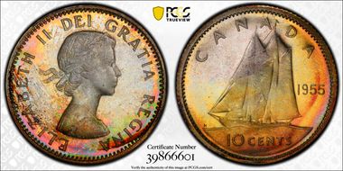 1955 10C MS66