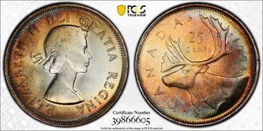 1954 25C MS65