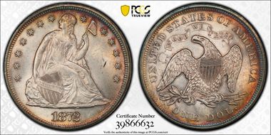 1872 $1 MS63