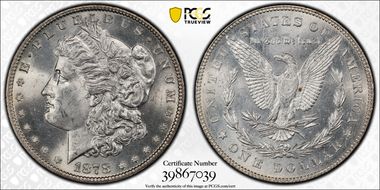 1878 7/8TF $1 Strong, VAM 41B, 7/7 MS63