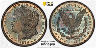 1878 7/8TF $1 Strong, VAM 41, 7/7 MS64