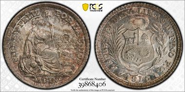 1916-FG 1/2 Din KM-206.2 MS67+