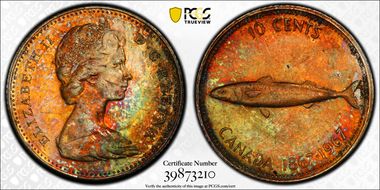 1967 10C 0.800 Ag MS63
