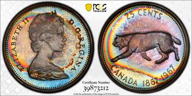 1967 25C 0.800 Ag PL65