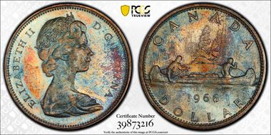 1966 S$1 Large Beads MS64