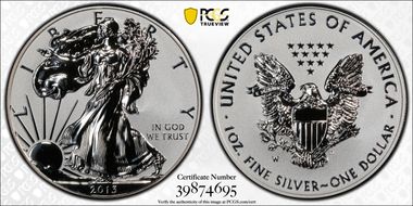 2013-W $1 Reverse Proof West Point Mint Set PR69