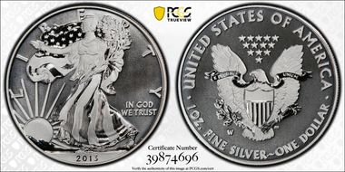 2013-W $1 Enhanced Silver Eagle West Point Mint Set SP70