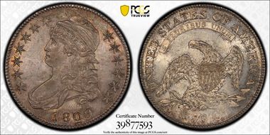 1809 50C Overton 107 III Edge MS63