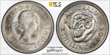 1960(m) Shil KM-59 Ag MS66