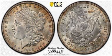 1890 $1 MS62