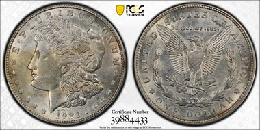 1921-D $1 AU55
