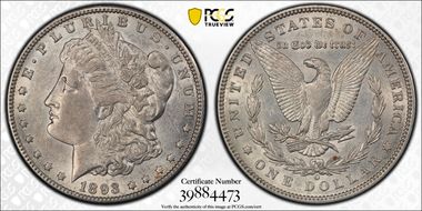 1893-O $1 AU53