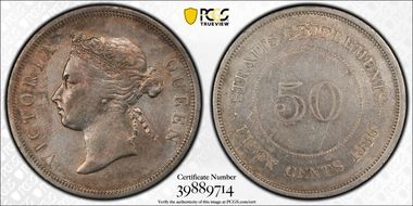 1886 50C KM-13  Ag XF45