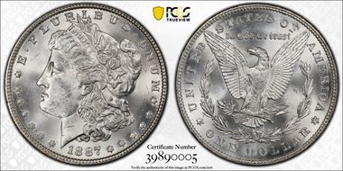 1887 $1 MS65
