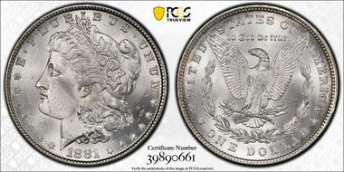 1881 $1 MS64+