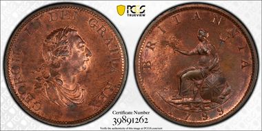 1799 1/2D S-3778 MS64RB