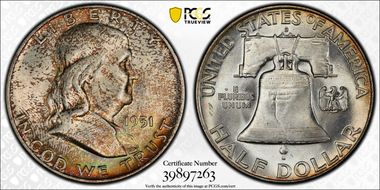 1951-D 50C MS66+ FBL