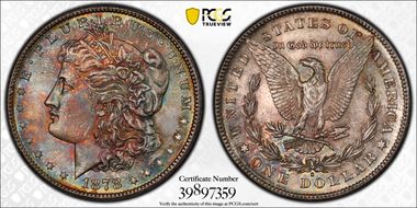 1878-S $1 MS66+