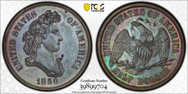 1859 50C J-246 PR63BN