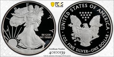 2012-S $1 Silver Eagle  75th Anniversary SF Mint Set PR69DCAM
