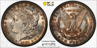 1881-S $1 MS62