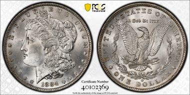 1884-O $1 MS64