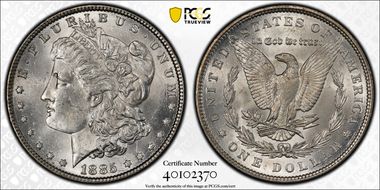 1885 $1 MS62