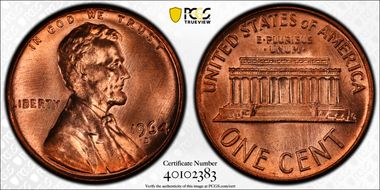 1964-D 1C MS66RD