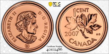 2007 1C Copper-Plated Steel MS67RD