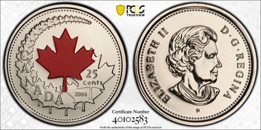 2004-P 25C Canada Day PL66