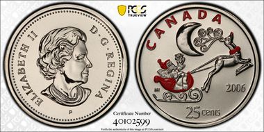 2006-P 25C Santa in Sleigh PL65