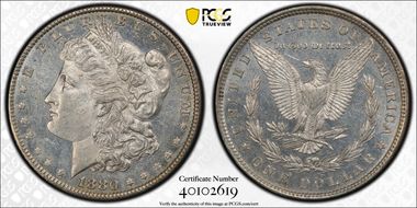 1880 $1 MS61PL