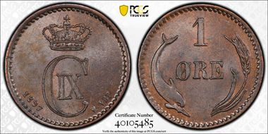 1897/4-VBP Øre MS63BN