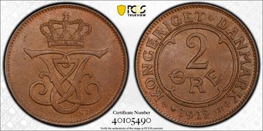 1912 VBP GJ 2 Øre MS65BN