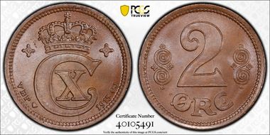 1915 VBP GJ 2 Øre MS66BN