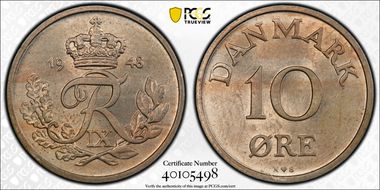 1948 NS 10 Øre MS63