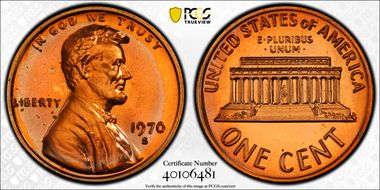 1970-S 1C Large Date, TDO FS-107 PR66RD