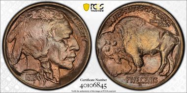 1913-D 5C Type 1 MS67