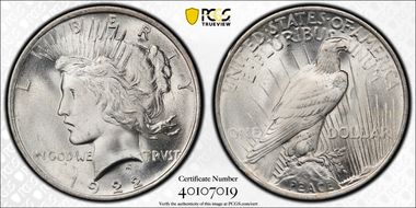1922 $1 MS66+