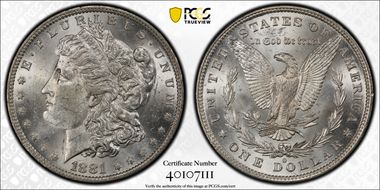 1881-O $1 MS62