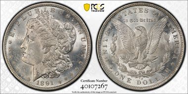 1891-O $1 MS62